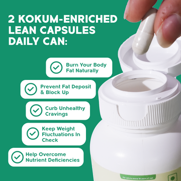 BioExotica Power Lean Capsules | For 15 Day Fat Loss Kokum-Enriched Lean Capsules